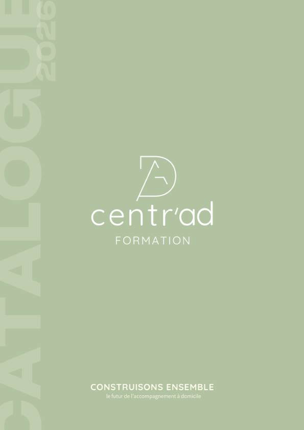 Couverture du catalogue centr'ad Formation 2026